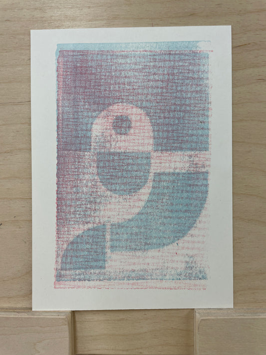 Shapes Letterpress Print