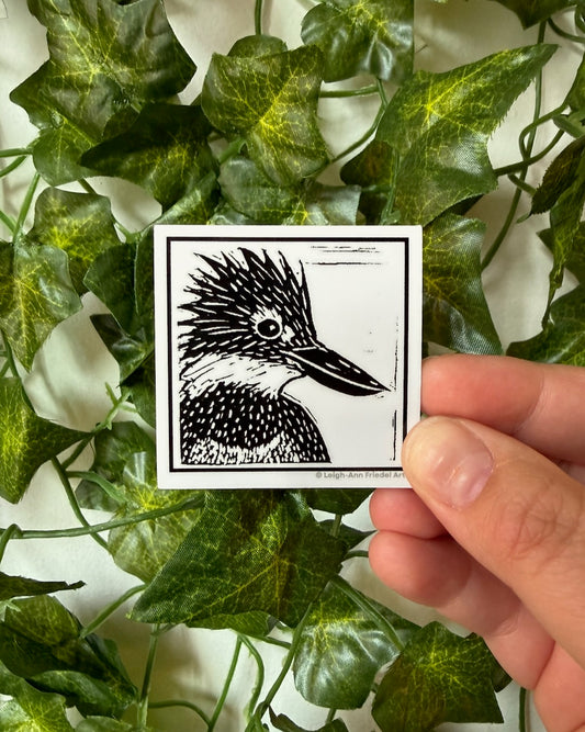 Ringed Kingfisher Sticker